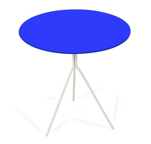 Mesa Lateral Melissa Color (40x63h) Pé Bco/Azul Royal - Allstate Menor preço em Mesa Lateral Melissa Color (40x63h) Pé Bco/Azul Royal - Allstate