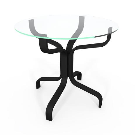 Mesa Lateral Redonda 60cm Alumínio Preto - Aluv móveis Menor preço em Mesa Lateral Redonda 60cm Alumínio Preto - Aluv móveis