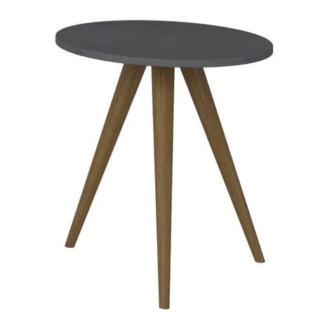 Mesa Lateral Redonda com Pés Retrô 1006 Espresso - Be mobiliário é boa?