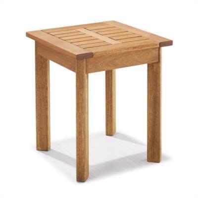 Mesa lateral ripada para áreas externas em madeira eucalipto - maior durabilidade - jatobá - Casatema Menor preço em Mesa lateral ripada para áreas externas em madeira eucalipto - maior durabilidade - jatobá - Casatema