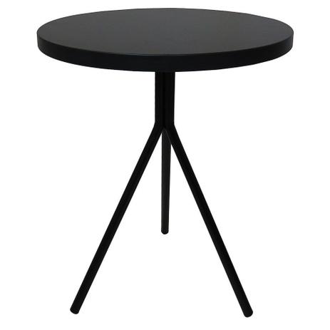 Mesa Lateral Tri Baixa Preto - Fit Mobel Menor preço em Mesa Lateral Tri Baixa Preto - Fit Mobel