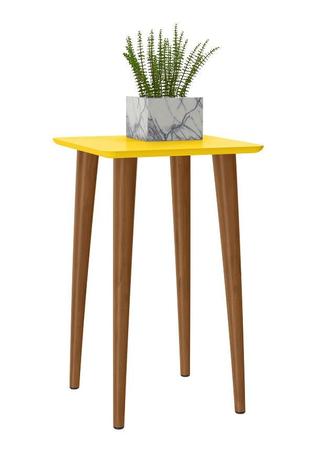 Mesa Lateral Valence Retro Amarelo - beemóveis Menor preço em Mesa Lateral Valence Retro Amarelo - beemóveis