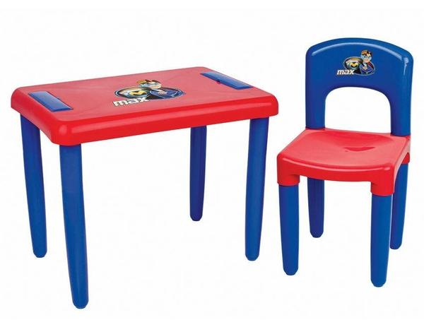 Mesa max com cadeira azul/vermelho infantil 3021 magic toys é boa?
