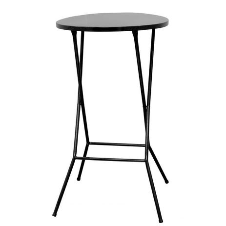 Mesa mesinha alta dobravel bistro com tampo de 60cm em aço para bar e sacada preta - Açomix Menor preço em Mesa mesinha alta dobravel bistro com tampo de 60cm em aço para bar e sacada preta - Açomix