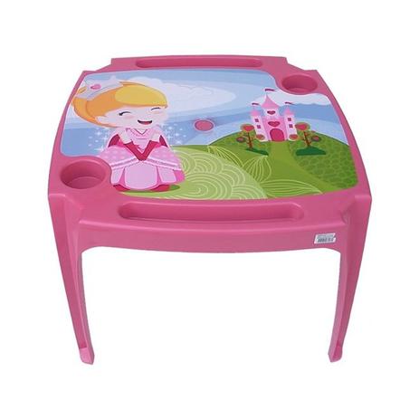 Mesa mesinha infantil com 2 cadeiras princesas meninas rosa - Arqplast Menor preço em Mesa mesinha infantil com 2 cadeiras princesas meninas rosa - Arqplast