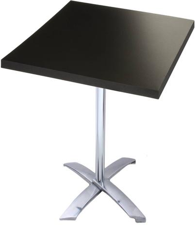 Mesa Nevada 80 cm Tampo Preto Quadrado Base Aluminio -39300 - Sun house Menor preço em Mesa Nevada 80 cm Tampo Preto Quadrado Base Aluminio -39300 - Sun house