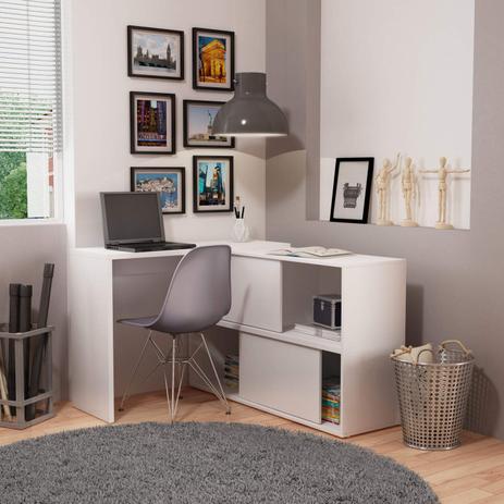 Mesa para Computador 2 Portas Correr BC 44 Performa BRV Móveis Branco Menor preço em Mesa para Computador 2 Portas Correr BC 44 Performa BRV Móveis Branco