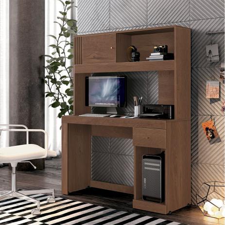 Mesa para Computador e Estante com Gaveta e Nicho Joya Naturale - Edn Móveis Menor preço em Mesa para Computador e Estante com Gaveta e Nicho Joya Naturale - Edn Móveis