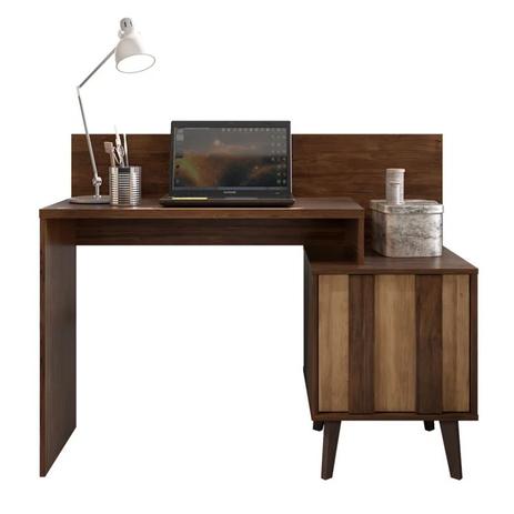 Mesa para Computador Escrivaninha Dusk Havana/Buriti - Caemmun Menor preço em Mesa para Computador Escrivaninha Dusk Havana/Buriti - Caemmun