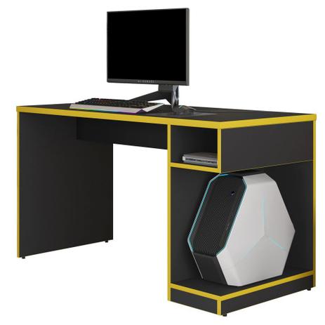 Mesa Para Computador Notebook PC Gamer Legend Preto Amarelo - Lyam Decor - Lymdecor é boa?