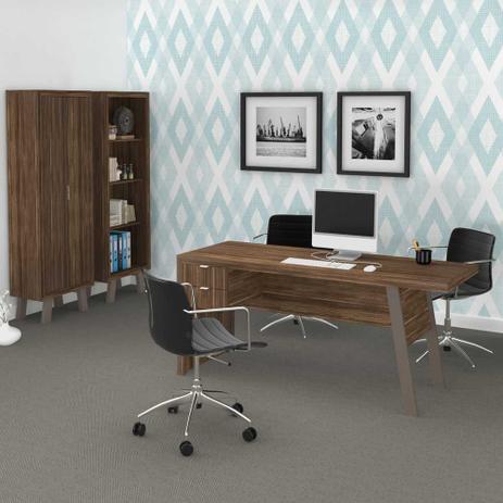 Mesa para Escritório 1,63m 2 Gavetas Várias Cores ME4122 Tecno Móbili Menor preço em Mesa para Escritório 1,63m 2 Gavetas Várias Cores ME4122 Tecno Móbili