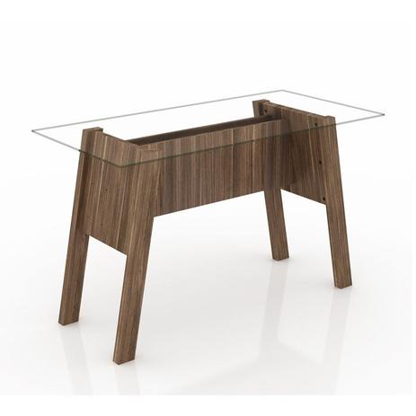 Mesa Para Escritorio ME-4134 Nogal Tecno Mobili Menor preço em Mesa Para Escritorio ME-4134 Nogal Tecno Mobili