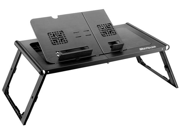 Mesa para Notebook com Cooler Duplo Dobrável - Com Mousepad Acoplado Multilaser AC131