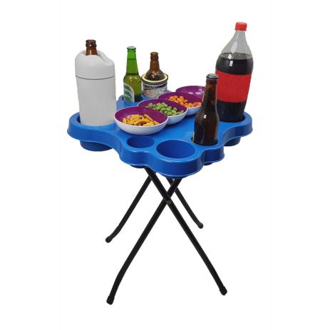 Mesa Petisqueira Azul Dobrável - Lélole Utilidades é boa?
