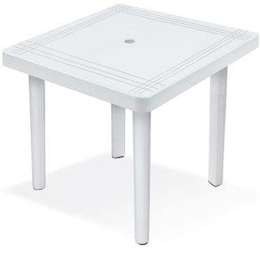 Mesa plastica desmotavel quadrada branca grande 89cm - Arqplast Menor preço em Mesa plastica desmotavel quadrada branca grande 89cm - Arqplast