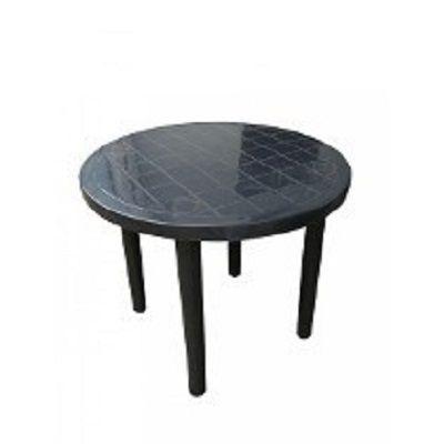 Mesa plastica desmotavel redonda preta grande 95cm - Arqplast Menor preço em Mesa plastica desmotavel redonda preta grande 95cm - Arqplast