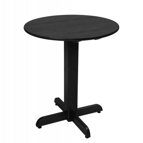 Mesa Redonda 60 cm de diâmetro Fixa em Madeira Pé Central Cor Preta - Flex mesas e cadeiras Menor preço em Mesa Redonda 60 cm de diâmetro Fixa em Madeira Pé Central Cor Preta - Flex mesas e cadeiras