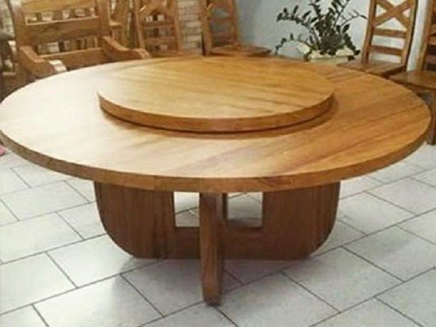 Mesa Redonda Ceará 1,6m Prato Giratório - Peroba Rosa - Net Rusticos Menor preço em Mesa Redonda Ceará 1,6m Prato Giratório - Peroba Rosa - Net Rusticos