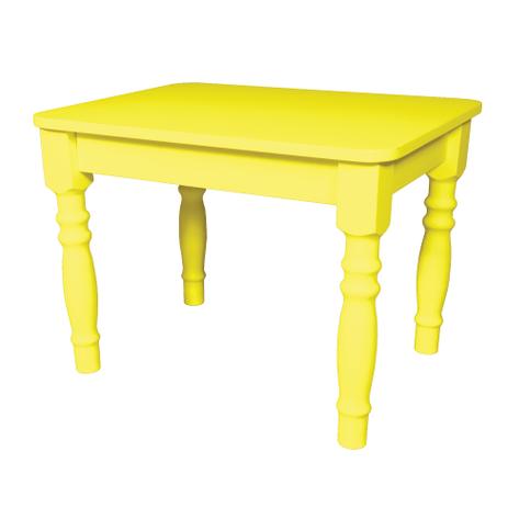 Mesa Retangular Country Infantil 52x68 cm Amarela - Ecomóveis Menor preço em Mesa Retangular Country Infantil 52x68 cm Amarela - Ecomóveis