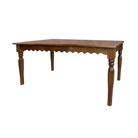 Mesa Rústica Saia Trabalhada - 200Cm - Tommy Design Menor preço em Mesa Rústica Saia Trabalhada - 200Cm - Tommy Design