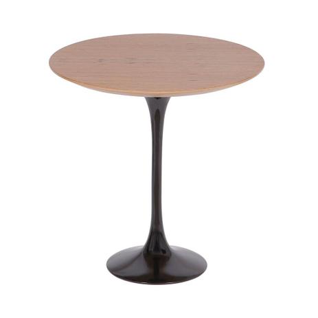 Mesa Saarinen Lateral Freijó 51cm Base Preta - Mg saarinen Menor preço em Mesa Saarinen Lateral Freijó 51cm Base Preta - Mg saarinen