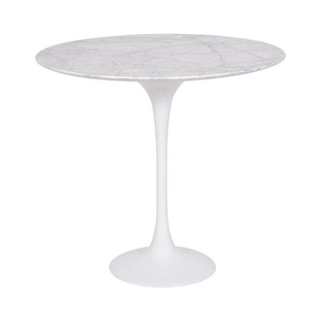 Mesa Saarinen Lateral Oval Carrara 57x38cm Base Branca - Mg saarinen Menor preço em Mesa Saarinen Lateral Oval Carrara 57x38cm Base Branca - Mg saarinen