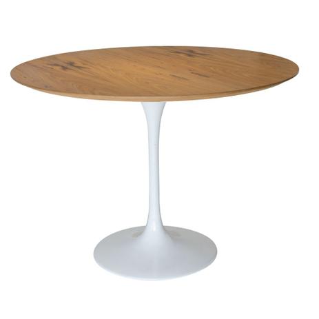 Mesa Saarinen Redonda Tampo Louro Freijó - 108cm - Or design Menor preço em Mesa Saarinen Redonda Tampo Louro Freijó - 108cm - Or design