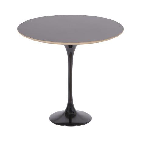Mesa Saarinen Tulip Lateral Formica Preta 51cm Base Preta - Mg saarinen Menor preço em Mesa Saarinen Tulip Lateral Formica Preta 51cm Base Preta - Mg saarinen