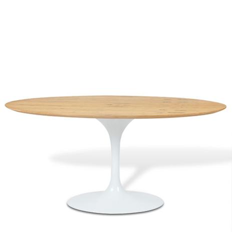 Mesa Saarinen Tulip Oval Freijó 235x122cm Base Branca - Mg saarinen Menor preço em Mesa Saarinen Tulip Oval Freijó 235x122cm Base Branca - Mg saarinen