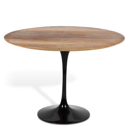 Mesa Saarinen Tulip Redonda Imbuia 107cm Base Preta - Mg saarinen Menor preço em Mesa Saarinen Tulip Redonda Imbuia 107cm Base Preta - Mg saarinen