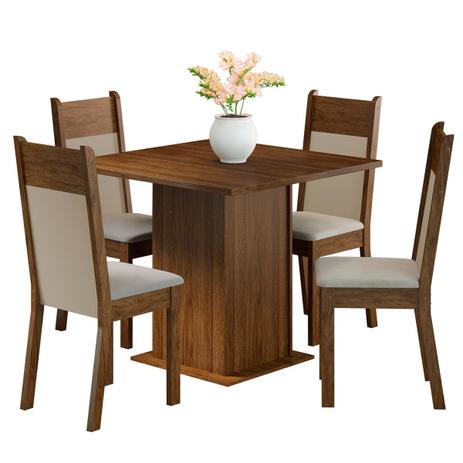 Mesa Sala Jantar Malibu Rustic Crema Pérola 044015zxpe Madesa Menor preço em Mesa Sala Jantar Malibu Rustic Crema Pérola 044015zxpe Madesa
