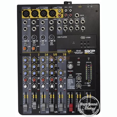 Mesa Som SKP / VZ 8.2 - MIXER C/ MP3 Menor preço em Mesa Som SKP / VZ 8.2 - MIXER C/ MP3