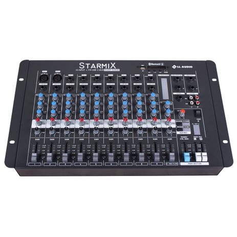 Mesas De Som Starmix Bluetooth 18W 10 Canais S1002DBT LL Áudio Menor preço em Mesas De Som Starmix Bluetooth 18W 10 Canais S1002DBT LL Áudio