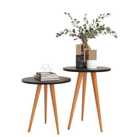 Mesas Laterais De Apoio Pé Palito Mesinha Redonda Preto - KELAN é ruim? Mesas Laterais De Apoio Pé Palito Mesinha Redonda Preto - KELAN é boa?