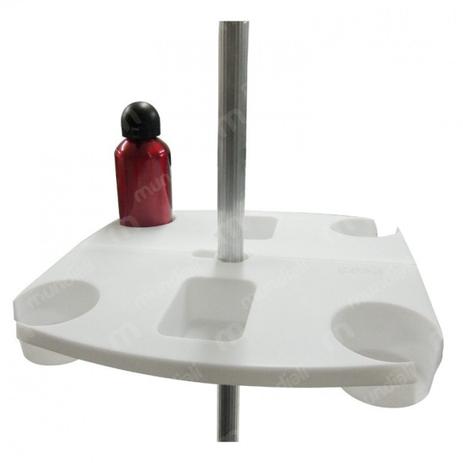 Mesinha para Guarda Sol Bel Praia com Display Box Sacola Plastica e Suporte para 4 Copos Cor Branco Menor preço em Mesinha para Guarda Sol Bel Praia com Display Box Sacola Plastica e Suporte para 4 Copos Cor Branco