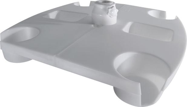 Mesinha Para Guarda Sol Com Suporte de Copos Branca - Bel Lazer Menor preço em Mesinha Para Guarda Sol Com Suporte de Copos Branca - Bel Lazer