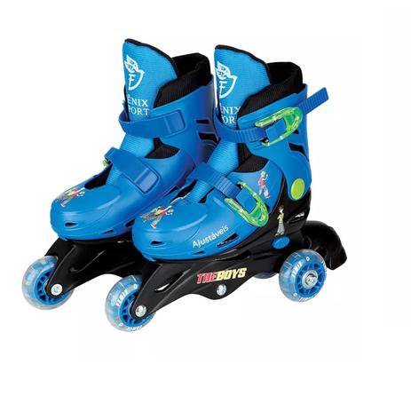 Meu 1º Patins Triline Ajustável Azul 30 a 33 TL02A - Fênix Menor preço em Meu 1º Patins Triline Ajustável Azul 30 a 33 TL02A - Fênix