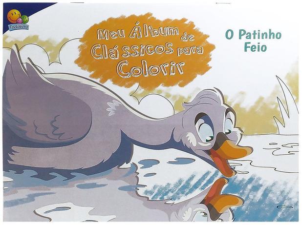 Meu álbum de clássicos para colorir: O patinho feio Menor preço em Meu álbum de clássicos para colorir: O patinho feio