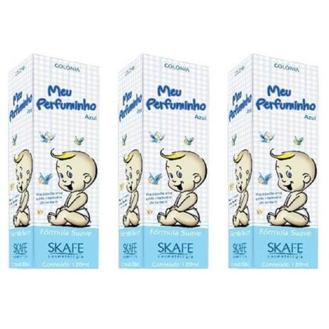 Meu Perfuminho Colônia Infantil Azul 120ml (Kit C/03) - Meu cheirinho Menor preço em Meu Perfuminho Colônia Infantil Azul 120ml (Kit C/03) - Meu cheirinho