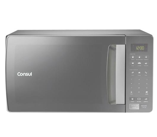 Micro-ondas Consul 32 Litros cor Inox Espelhado com Função Descongelar Menor preço em Micro-ondas Consul 32 Litros cor Inox Espelhado com Função Descongelar