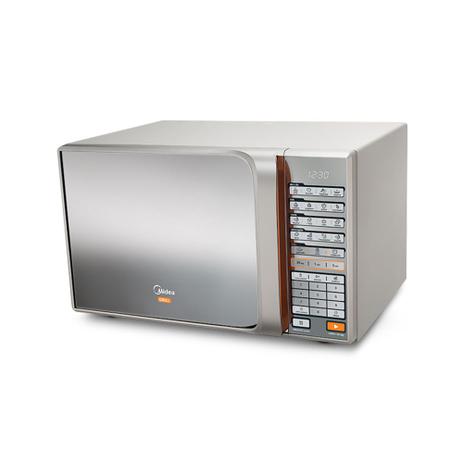 Micro-ondas Midea Liva 30L Prata Espelhado Grill MTAEG41 Menor preço em Micro-ondas Midea Liva 30L Prata Espelhado Grill MTAEG41
