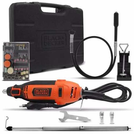 Micro Retifica 180w C/ 113 Peças 220v Chicote Black Decker - Blackdecker Menor preço em Micro Retifica 180w C/ 113 Peças 220v Chicote Black Decker - Blackdecker