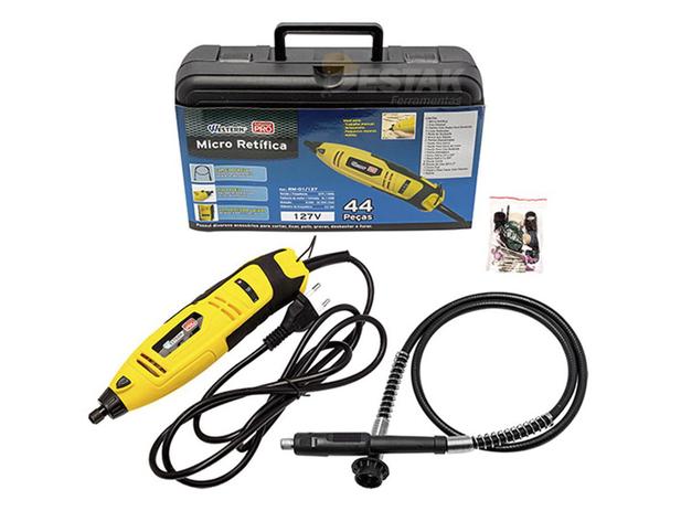 Micro retifica 44 peças Western 110v Menor preço em Micro retifica 44 peças Western 110v