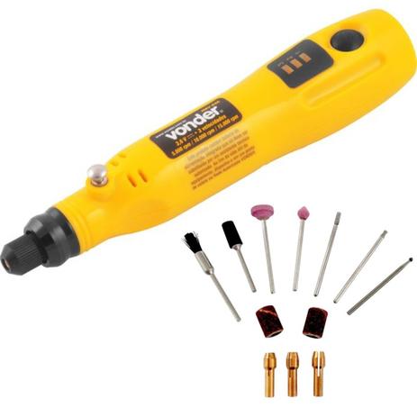 Micro retífica à bateria 3,6 volts com 12 acessórios - MBV036 (110V/220V) - Vonder é boa?