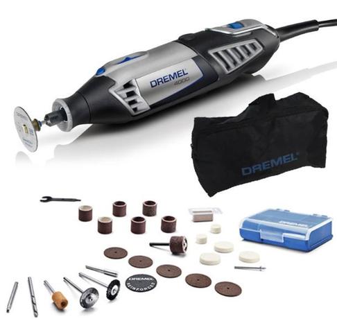 Micro Retífica Elétrica 4000 c/ 26 Acessórios 110V - DREMEL Menor preço em Micro Retífica Elétrica 4000 c/ 26 Acessórios 110V - DREMEL