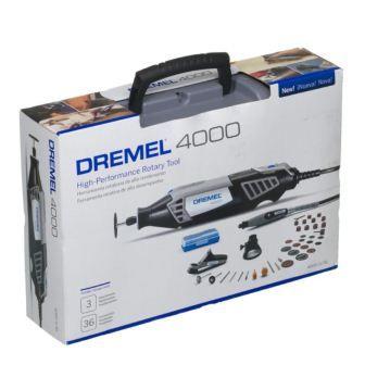 Micro Retífica Elétrica 4000 c/ 36 Acessórios e 3 Acoplamentos 220V - DREMEL Menor preço em Micro Retífica Elétrica 4000 c/ 36 Acessórios e 3 Acoplamentos 220V - DREMEL