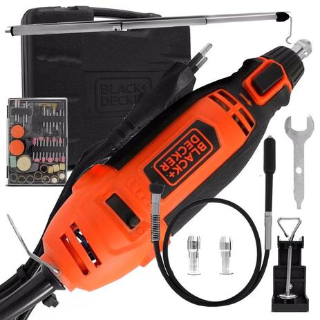 Micro Retífica Multiuso + 113 Peças 180 W Rt18ka Black Decker - Black + decker Menor preço em Micro Retífica Multiuso + 113 Peças 180 W Rt18ka Black Decker - Black + decker