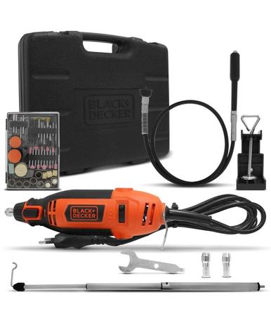 Micro-Retífica Multiuso + 113 Peças 180W RT18KA - Black+Decker Menor preço em Micro-Retífica Multiuso + 113 Peças 180W RT18KA - Black+Decker