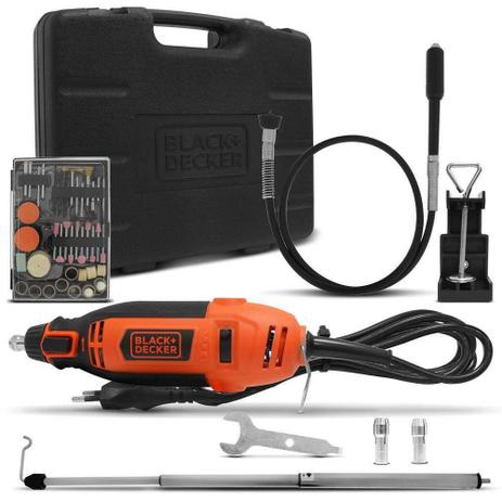 Micro Retifica Multiuso 180w Com 113 Acessórios Black Decker - Black  decker é boa?
