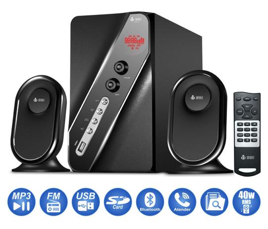 Micro System 2.1 Bluetooth 1000w Mp3 Fm Pc Bivolt Caixa Som - Infokit Menor preço em Micro System 2.1 Bluetooth 1000w Mp3 Fm Pc Bivolt Caixa Som - Infokit